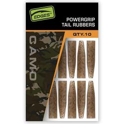 T&eacute;tine Fox Edges Camo Powergrip Tail Rubbers (par 10)
