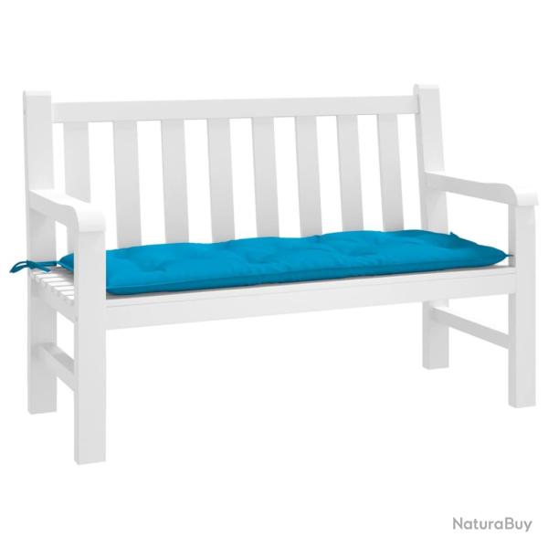 Coussin de banc de bleu clair 120x50x7 cm tissu oxford