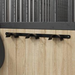 Porte-bride pour 3 brides noir fer