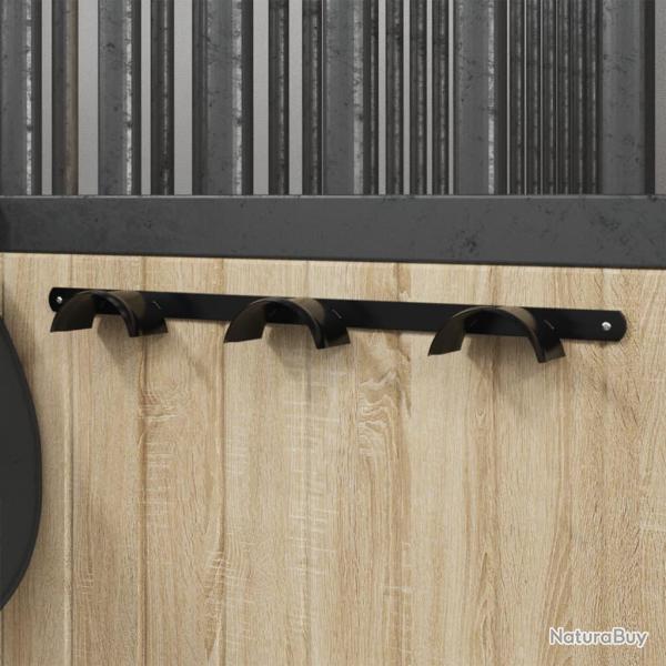 Porte-bride pour 3 brides noir fer