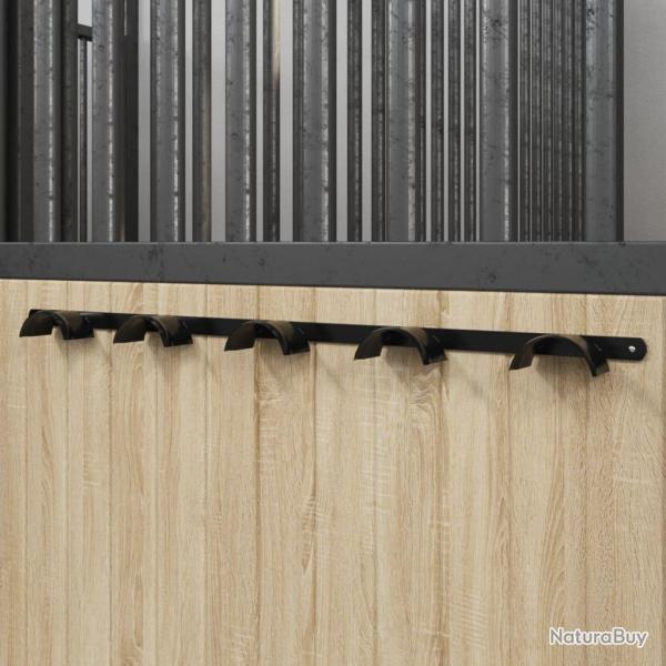 Porte-bride pour 5 brides noir fer