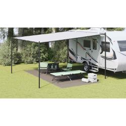 Tapis de tente Gris clair 550 x 250 cm Poly&eacute;thyl&egrave;ne
