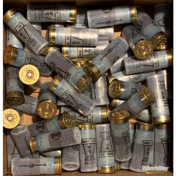 250 CARTOUCHES DE CHASSE  CAL 12x67 BG 32 Gr PLOMB N�6 de LYON