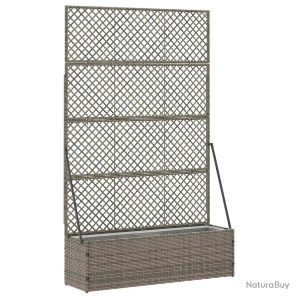 Jardini�re Treillis Gris 105 x 30 x 170 cm M�t??