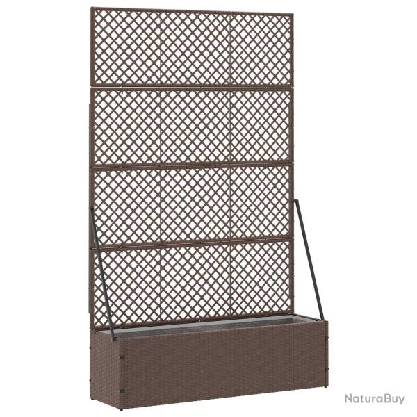 Jardini�re Treillis Marron 105 x 30 x 170 cm M�t??