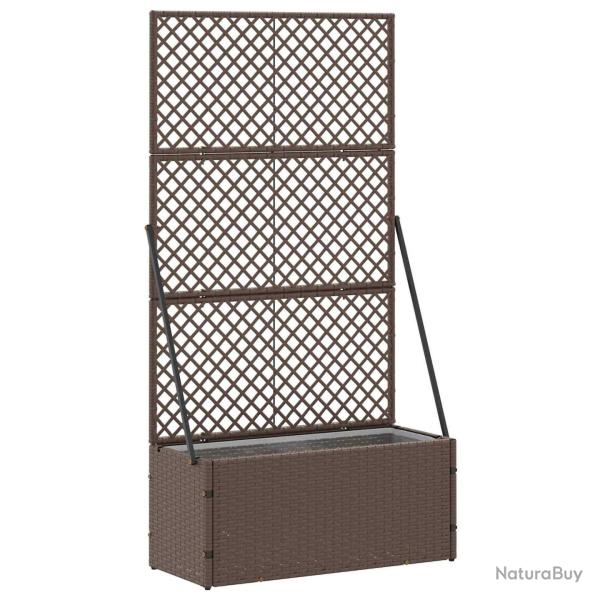 Jardini�re Treillis Marron 70 x 30 x 135 cm M�t??
