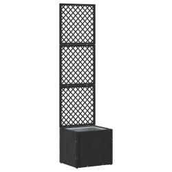 Jardini&egrave;re Treillis Noir 35 x 30 x 135 cm M&eacute;t??