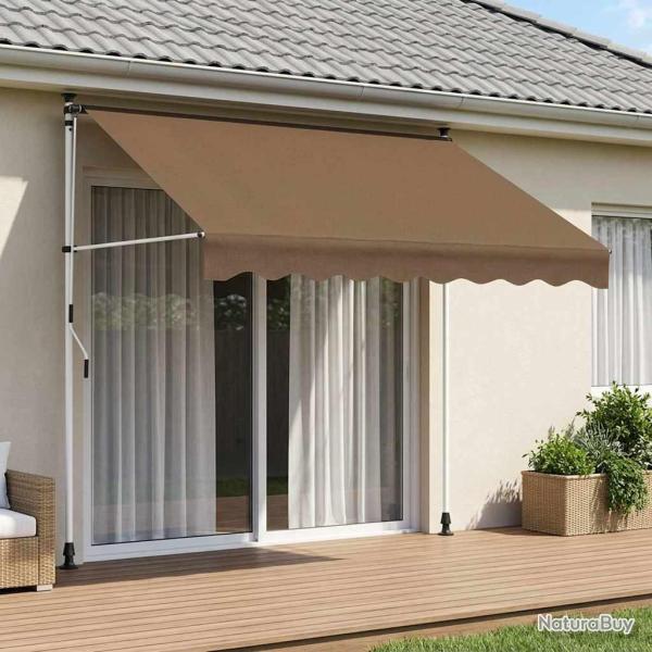 Auvent r�tractable manuel Taupe 150 cm