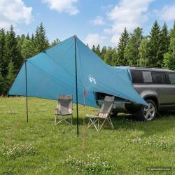 Auvent de v&eacute;hicule Bleu 518 x 580 x 215 cm Polyester et Acier