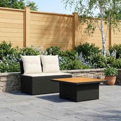 2 Pi&egrave;ce Canap&eacute; du milieu de jardin avec table relevable