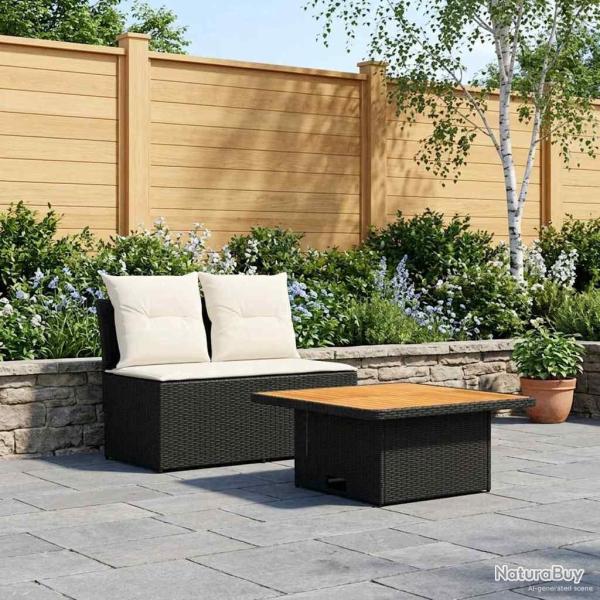 2 Pi�ce Canap� du milieu de jardin avec table relevable