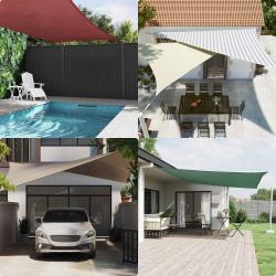 Voile d'ombre Oxford enduit de PU Rectangulaire