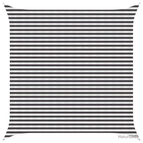 Voile d'ombre Anthracite et blanc 4 x 4 m HDPE
