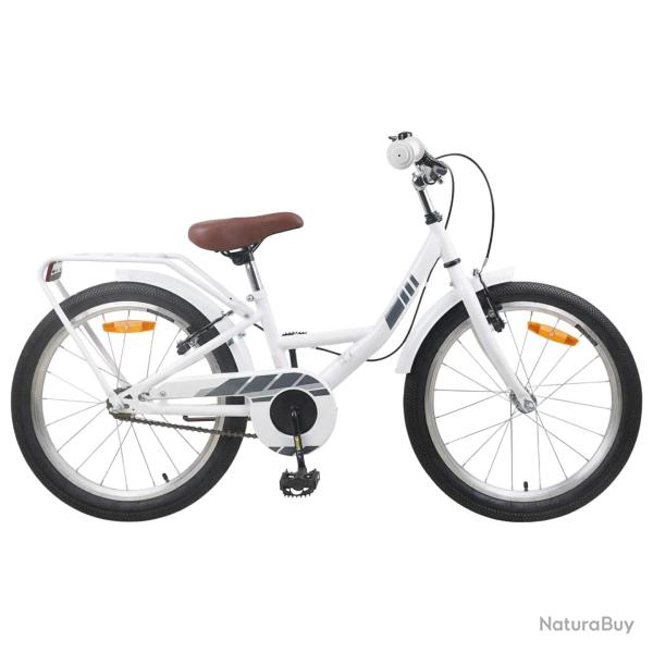 V�lo pour Enfants 18 Pouces pour les 5-7 ans Blanc