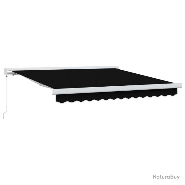 Auvent r�tractable Noir 300 x 250 cm Toile et Aluminium