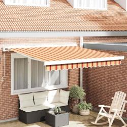 Auvent r&eacute;tractable Jaune et Orange 300 x 250 cm