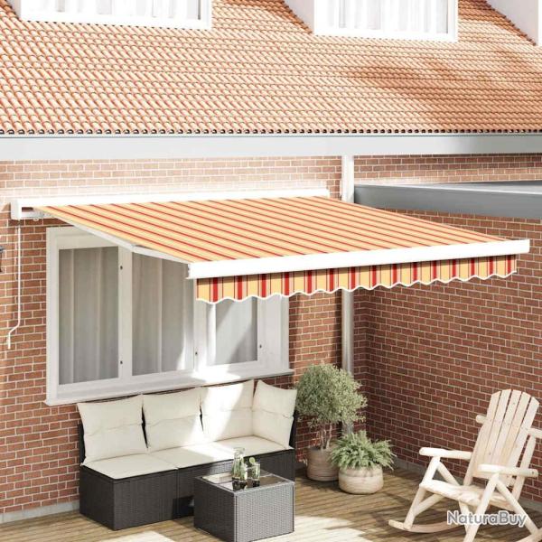 Auvent r�tractable Jaune et Orange 300 x 250 cm