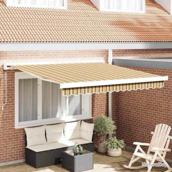 Auvent r�tractable Multicolore 300 x 250 cm Toile et Aluminium