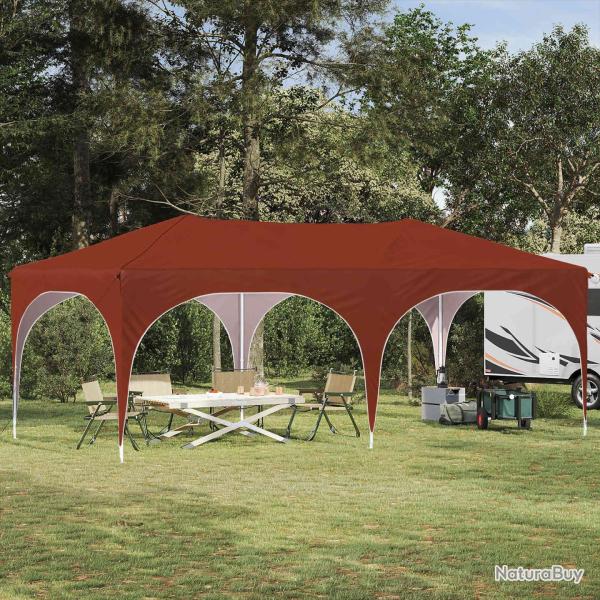Tente de f�te pop-up 575 x 288 x 245 cm Terre cuite