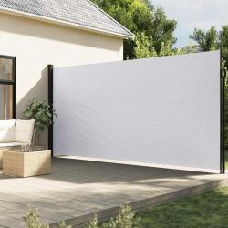 Auvent lat&eacute;ral r&eacute;tractable blanc 200x500 cm