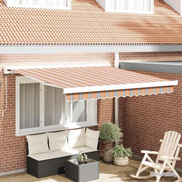 Auvent r�tractable Multicolore 300 x 250 cm Toile et Aluminium