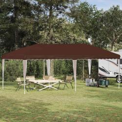 Tente de f&ecirc;te pop-up 575 x 290 x 245 cm Marron
