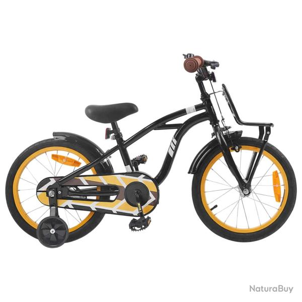 V�lo pour Enfants 16 Pouces pour 4-6 ans Noir