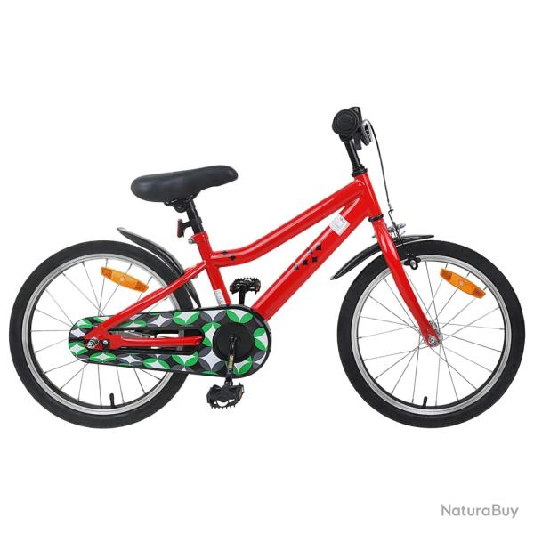 V�lo pour Enfants 18 Pouces pour les 5-7 ans Rouge