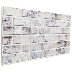 Panneaux muraux 10 pcs Gris clair et noir 100 x 50 cm