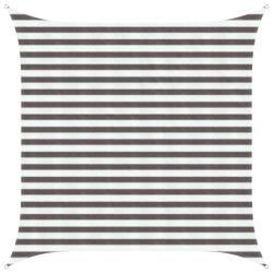 Voile d'ombre Gris clair et blanc 2,5 x 2,5 m HDPE