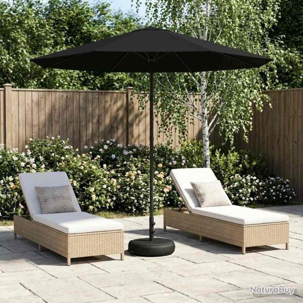 Parasol de jardin avec base 230 x 230 cm Polyester