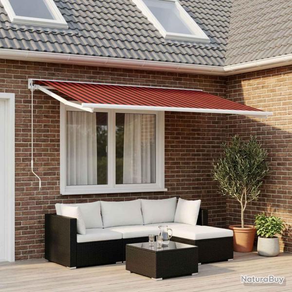 Toile de rechange pour auvent orange et marron 500 � 350 cm