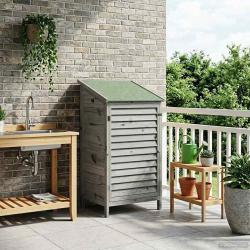 Abri de jardin Gris 59 x 56 x 113,5 cm Bois de Sapin Massif