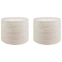 Fil en jute 2 pcs 2 Blanc Jute 100% Tossa