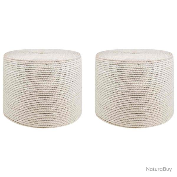 Fil en jute 2 pcs 2 Blanc Jute 100% Tossa