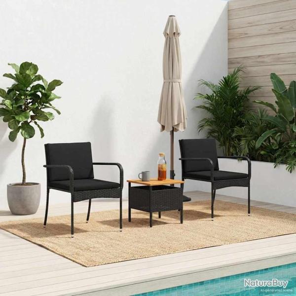Ensemble de jardin avec coussin acier