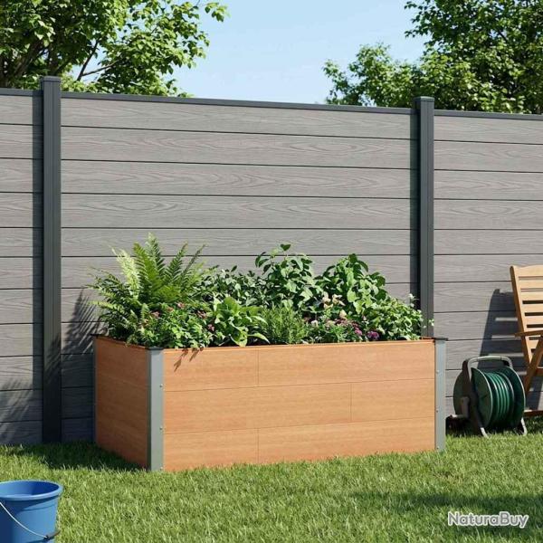 Jardini�re sur�lev�e Marron 150 x 100 x 54 cm