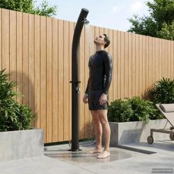 Douche solaire avec t&ecirc;te de douche 20 l Noir