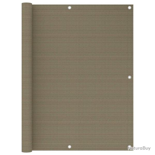 �cran de balcon Taupe 120x600 cm PEHD