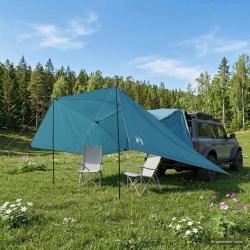 Tente de voiture Bleu 308 x 215 x 220 cm Polyester et Acier