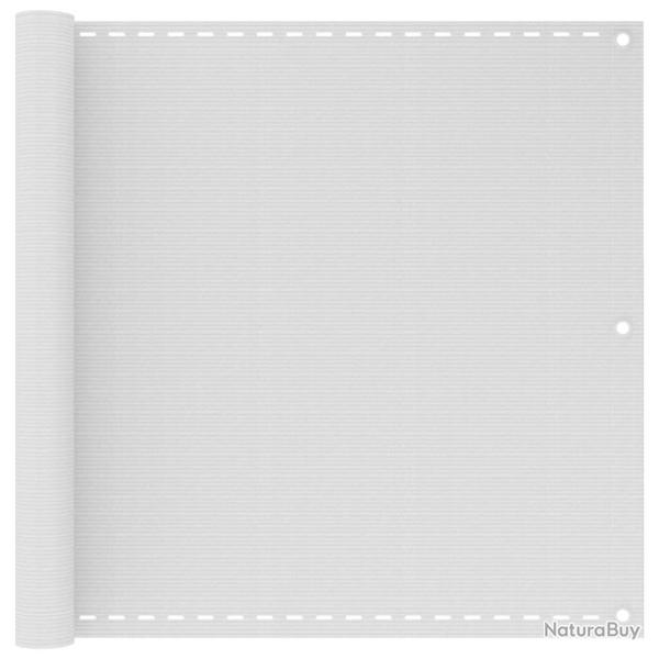 �cran de balcon en PEHD 90 x 600 cm Blanc