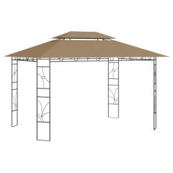 Belv&eacute;d&egrave;re 4x3x2,7 m Taupe 160 g/m&sup2;