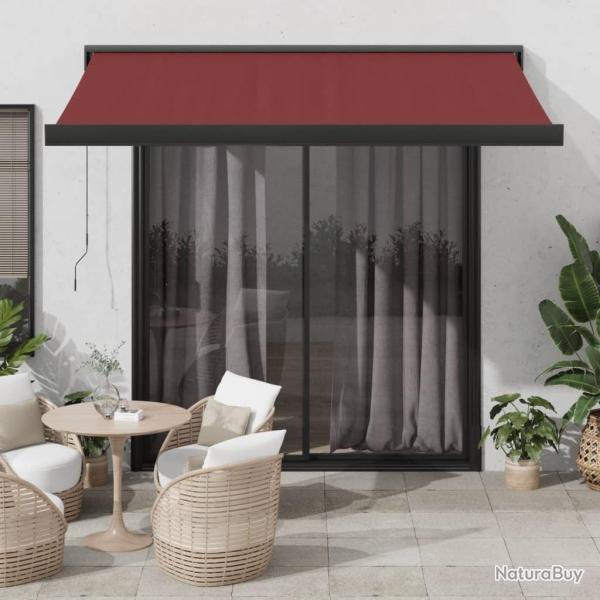 Auvent manuel r�tractable bordeaux 350x250 cm