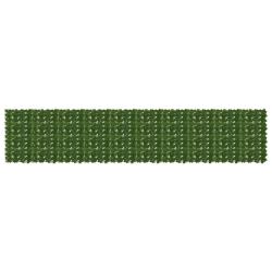 &Eacute;cran de balcon avec feuilles Vert 500 x 100 cm