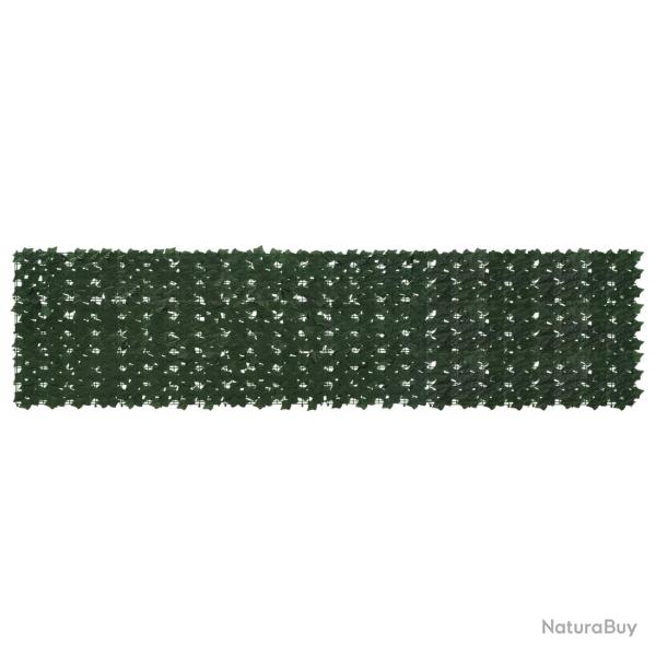 �cran de balcon avec feuilles Vert fonc� 300 x 75 cm