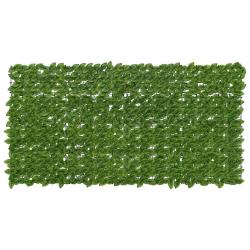 &Eacute;cran de balcon avec feuilles Vert et jaune 200 x 100 cm