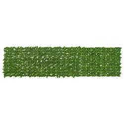 &Eacute;cran de balcon avec feuilles Vert et jaune 300 x 75 cm