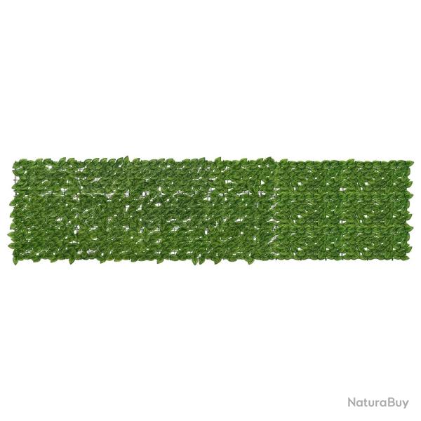 �cran de balcon avec feuilles Vert et jaune 300 x 75 cm