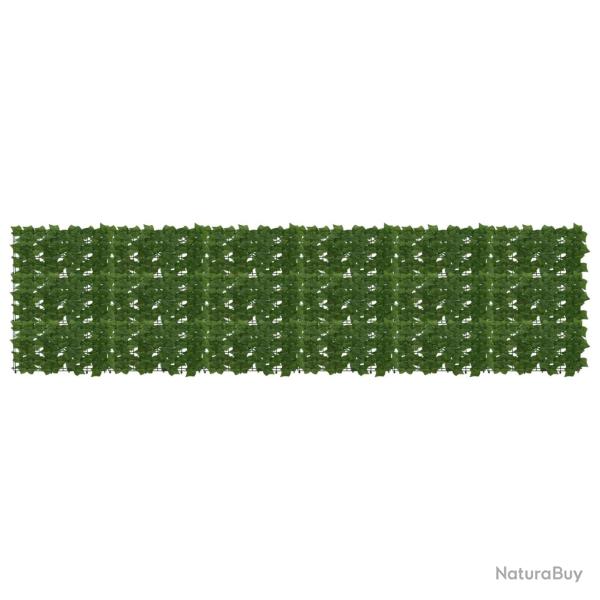 �cran de balcon avec feuilles Vert 300 x 75 cm