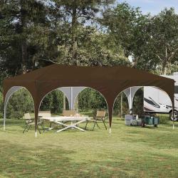 Tente de f&ecirc;te pop-up 575 x 288 x 245 cm Taupe Tissu Oxford